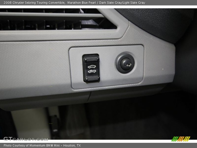 Marathon Blue Pearl / Dark Slate Gray/Light Slate Gray 2008 Chrysler Sebring Touring Convertible