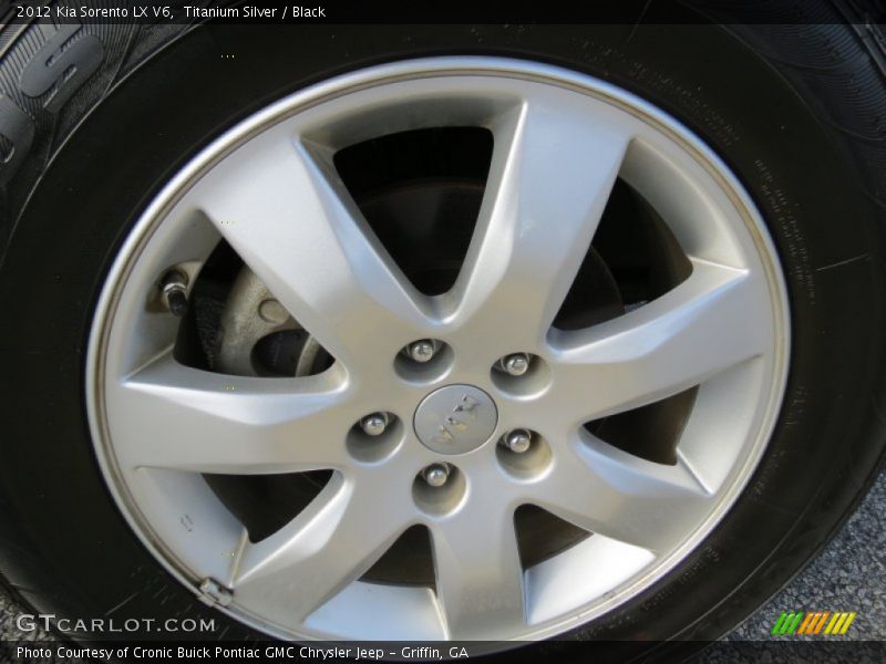 Titanium Silver / Black 2012 Kia Sorento LX V6