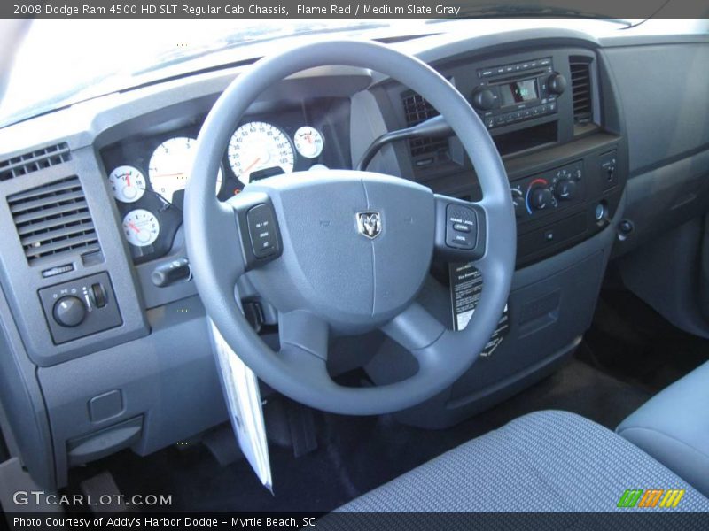 Flame Red / Medium Slate Gray 2008 Dodge Ram 4500 HD SLT Regular Cab Chassis