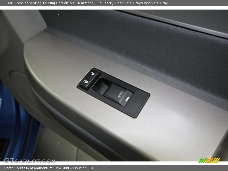 Marathon Blue Pearl / Dark Slate Gray/Light Slate Gray 2008 Chrysler Sebring Touring Convertible