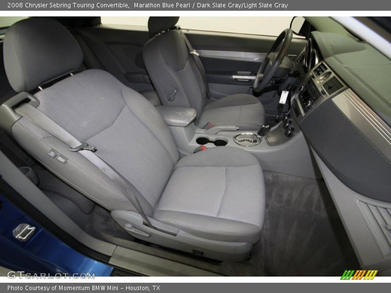 Marathon Blue Pearl / Dark Slate Gray/Light Slate Gray 2008 Chrysler Sebring Touring Convertible