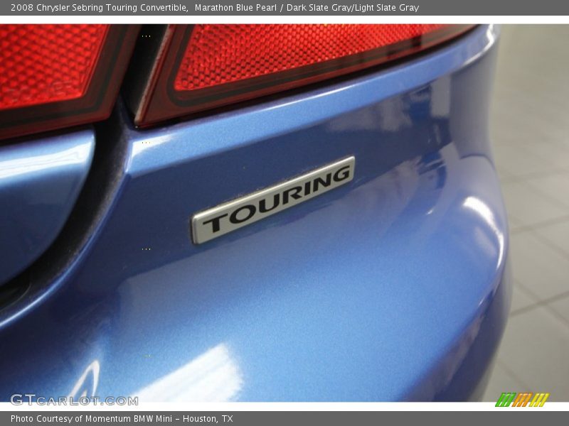 Marathon Blue Pearl / Dark Slate Gray/Light Slate Gray 2008 Chrysler Sebring Touring Convertible