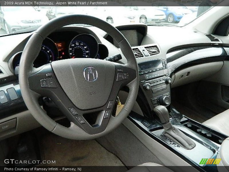 Aspen White Pearl / Parchment 2009 Acura MDX Technology