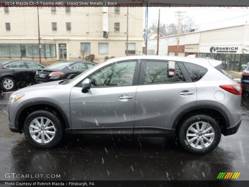 Liquid Silver Metallic / Black 2014 Mazda CX-5 Touring AWD
