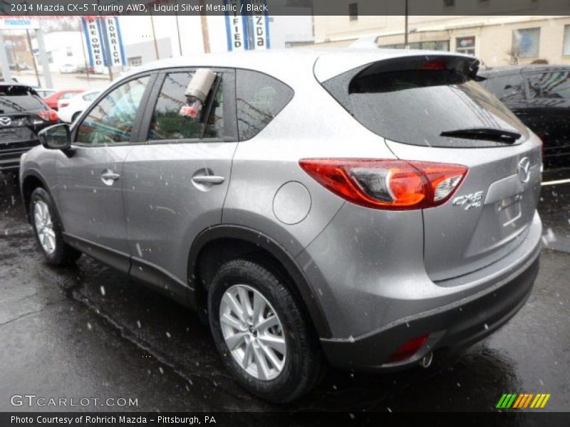 Liquid Silver Metallic / Black 2014 Mazda CX-5 Touring AWD
