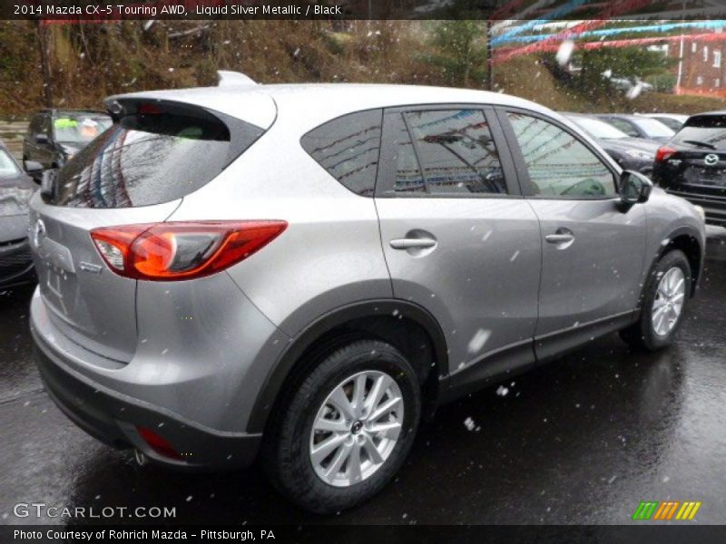 Liquid Silver Metallic / Black 2014 Mazda CX-5 Touring AWD
