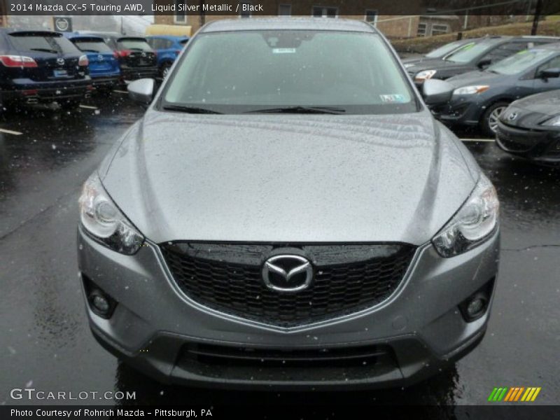 Liquid Silver Metallic / Black 2014 Mazda CX-5 Touring AWD
