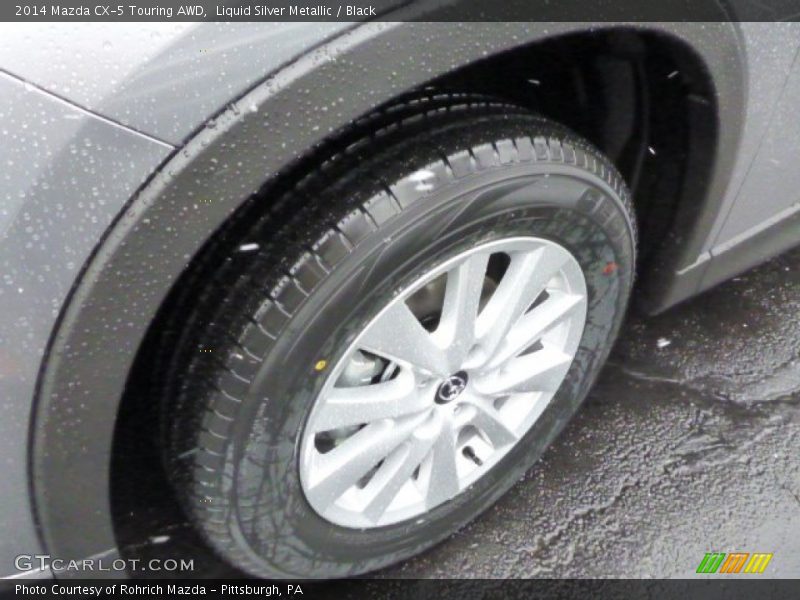 Liquid Silver Metallic / Black 2014 Mazda CX-5 Touring AWD