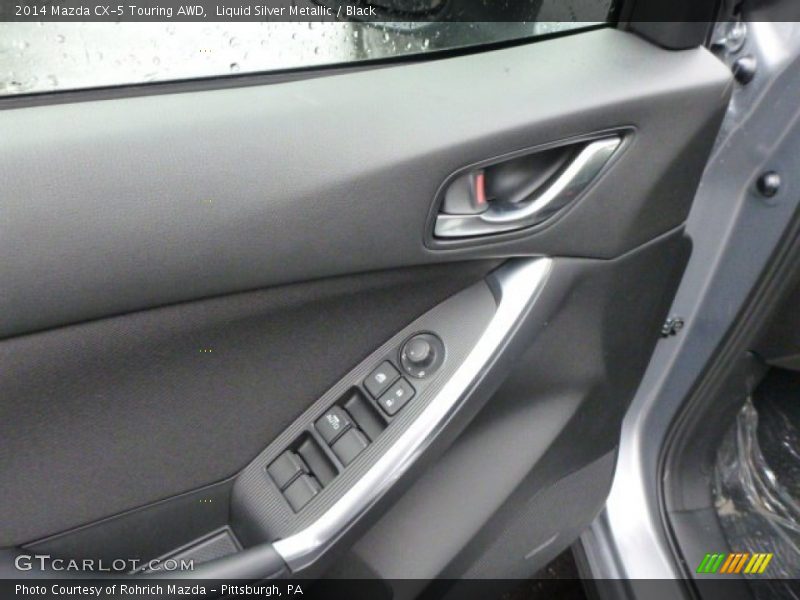 Liquid Silver Metallic / Black 2014 Mazda CX-5 Touring AWD