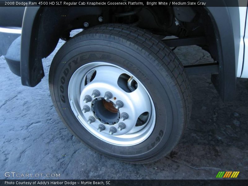 Bright White / Medium Slate Gray 2008 Dodge Ram 4500 HD SLT Regular Cab Knapheide Gooseneck Platform