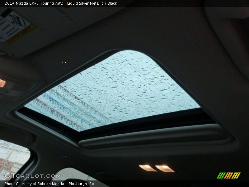 Liquid Silver Metallic / Black 2014 Mazda CX-5 Touring AWD
