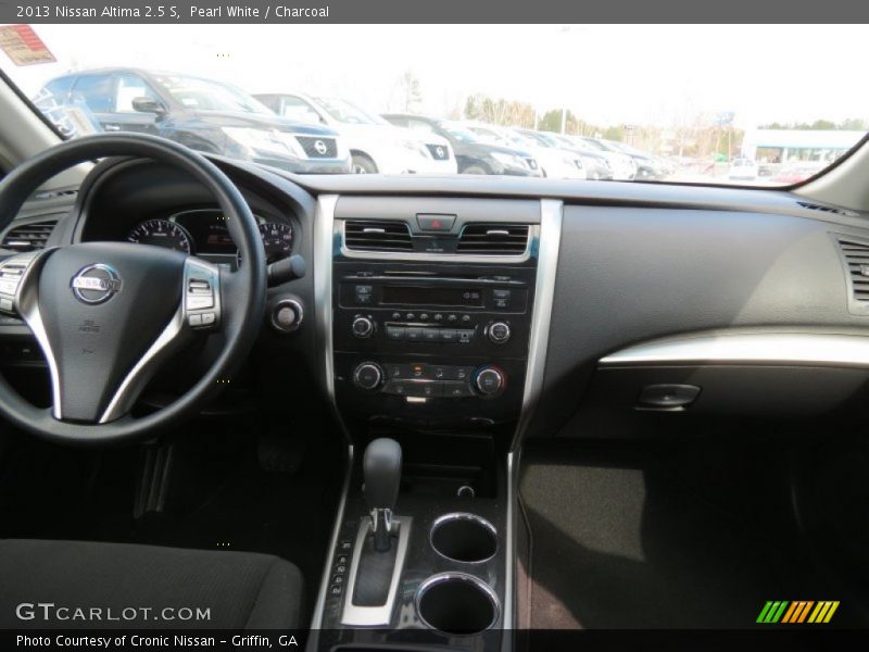 Pearl White / Charcoal 2013 Nissan Altima 2.5 S