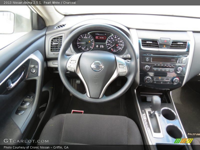 Pearl White / Charcoal 2013 Nissan Altima 2.5 S