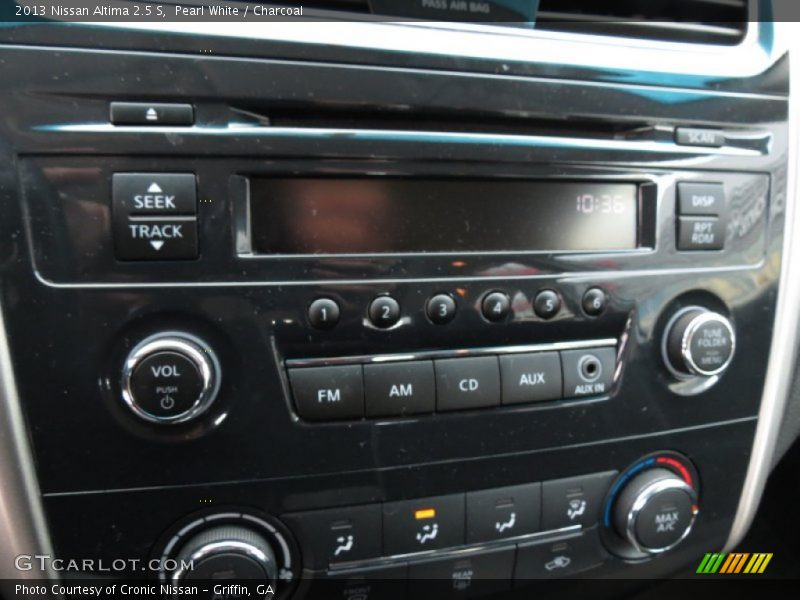 Pearl White / Charcoal 2013 Nissan Altima 2.5 S