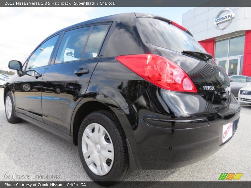 Super Black / Charcoal 2012 Nissan Versa 1.8 S Hatchback