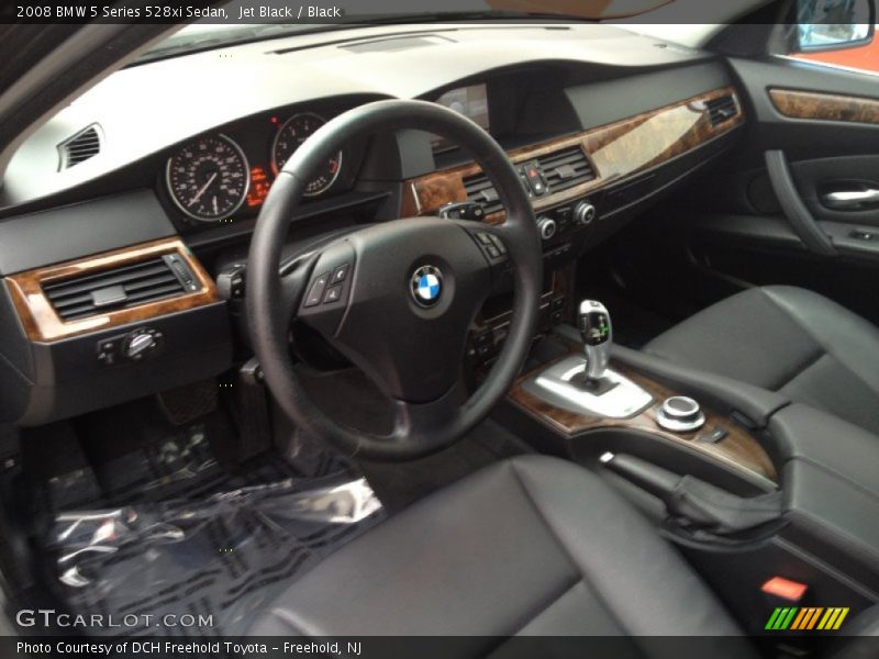 Jet Black / Black 2008 BMW 5 Series 528xi Sedan