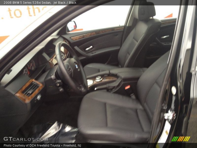 Jet Black / Black 2008 BMW 5 Series 528xi Sedan