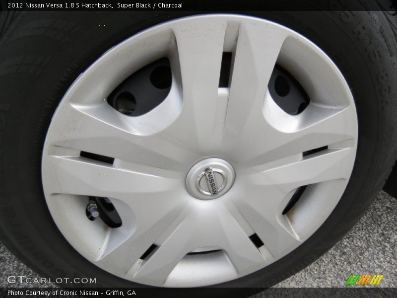 Super Black / Charcoal 2012 Nissan Versa 1.8 S Hatchback