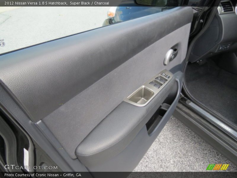 Super Black / Charcoal 2012 Nissan Versa 1.8 S Hatchback