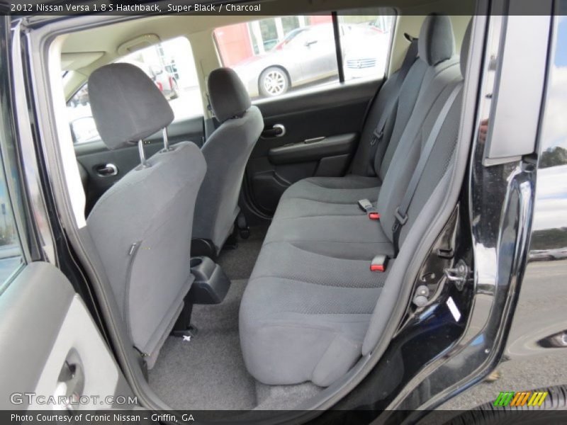 Super Black / Charcoal 2012 Nissan Versa 1.8 S Hatchback
