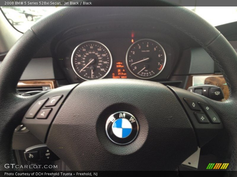 Jet Black / Black 2008 BMW 5 Series 528xi Sedan