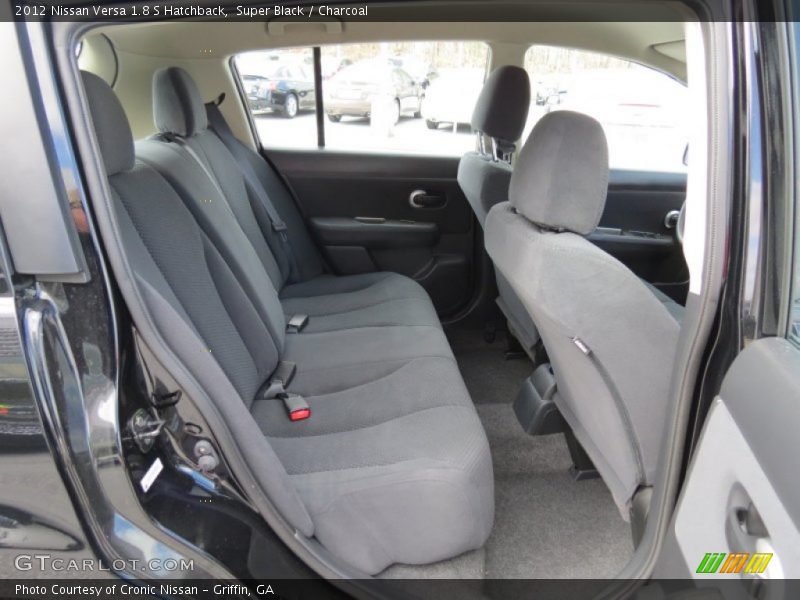 Super Black / Charcoal 2012 Nissan Versa 1.8 S Hatchback