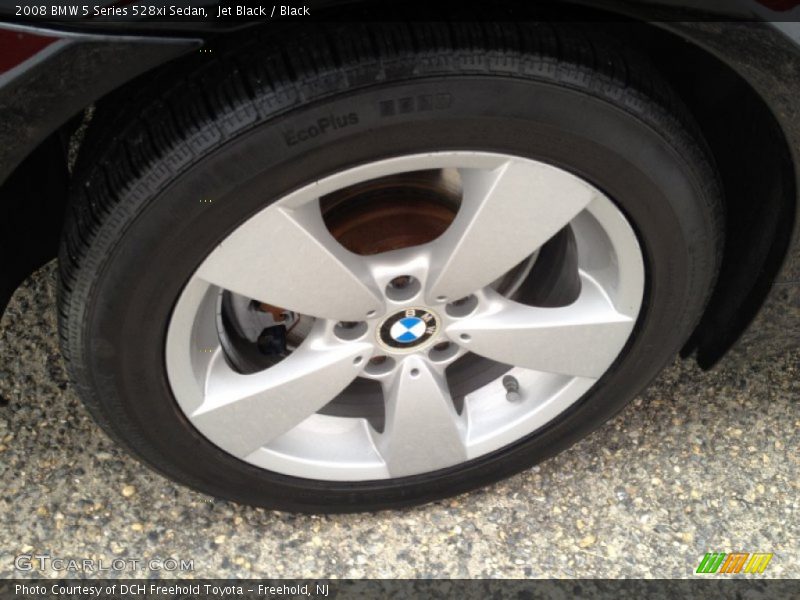 Jet Black / Black 2008 BMW 5 Series 528xi Sedan