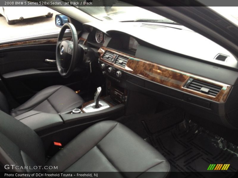 Jet Black / Black 2008 BMW 5 Series 528xi Sedan