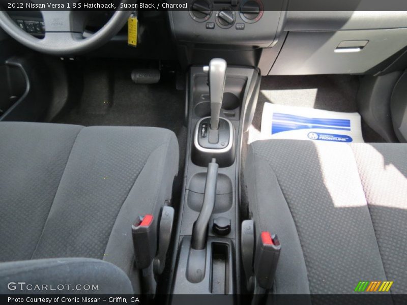 Super Black / Charcoal 2012 Nissan Versa 1.8 S Hatchback