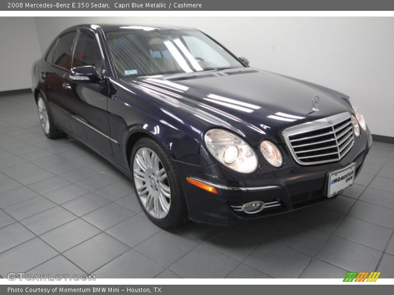 Capri Blue Metallic / Cashmere 2008 Mercedes-Benz E 350 Sedan