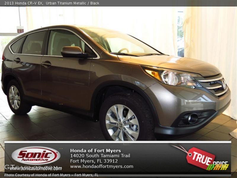 Urban Titanium Metallic / Black 2013 Honda CR-V EX