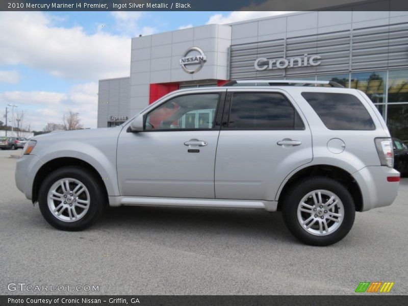 Ingot Silver Metallic / Black 2010 Mercury Mariner I4 Premier