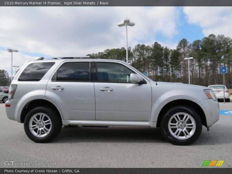 Ingot Silver Metallic / Black 2010 Mercury Mariner I4 Premier
