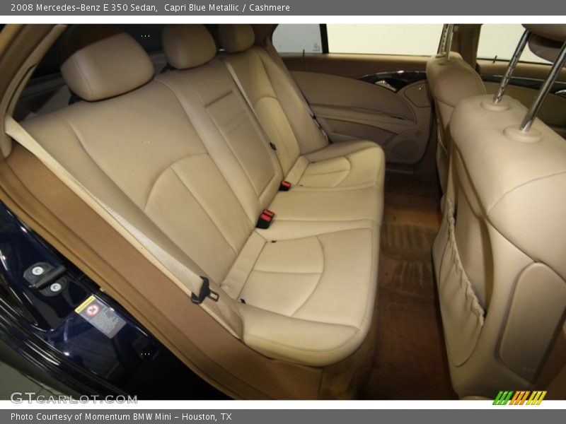 Rear Seat of 2008 E 350 Sedan