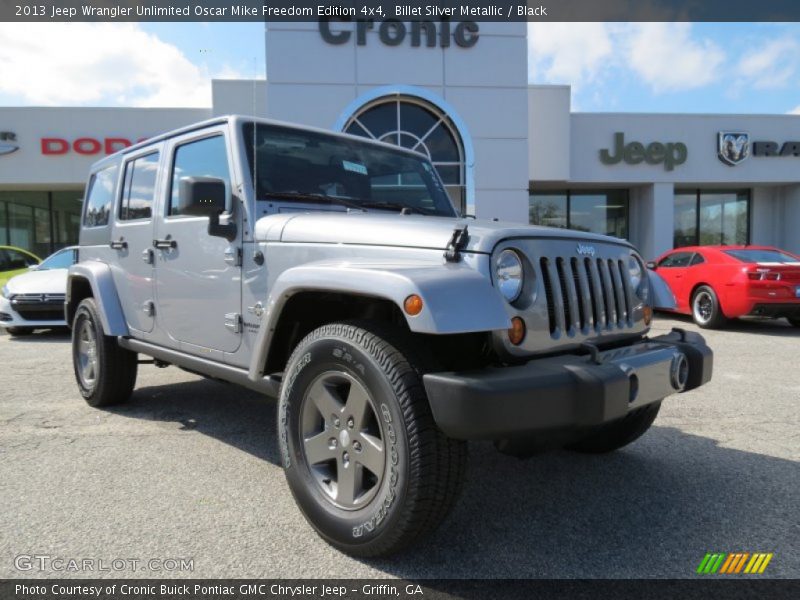 Billet Silver Metallic / Black 2013 Jeep Wrangler Unlimited Oscar Mike Freedom Edition 4x4