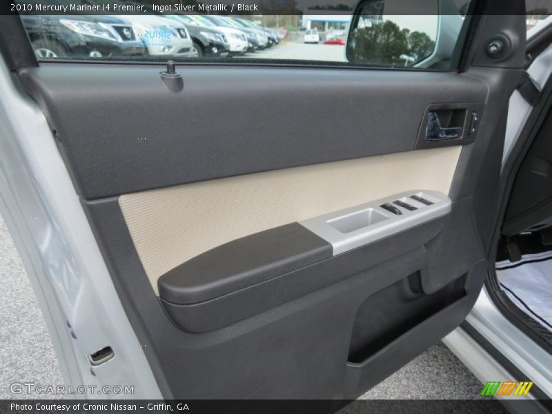 Ingot Silver Metallic / Black 2010 Mercury Mariner I4 Premier