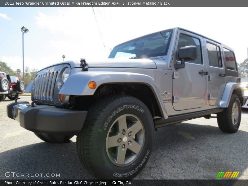 Billet Silver Metallic / Black 2013 Jeep Wrangler Unlimited Oscar Mike Freedom Edition 4x4