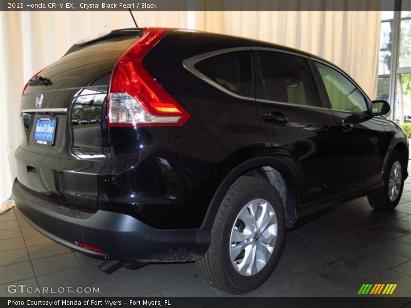 Crystal Black Pearl / Black 2013 Honda CR-V EX
