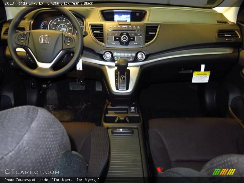 Crystal Black Pearl / Black 2013 Honda CR-V EX