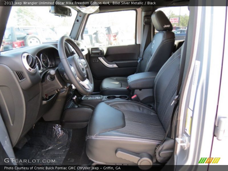 Front Seat of 2013 Wrangler Unlimited Oscar Mike Freedom Edition 4x4