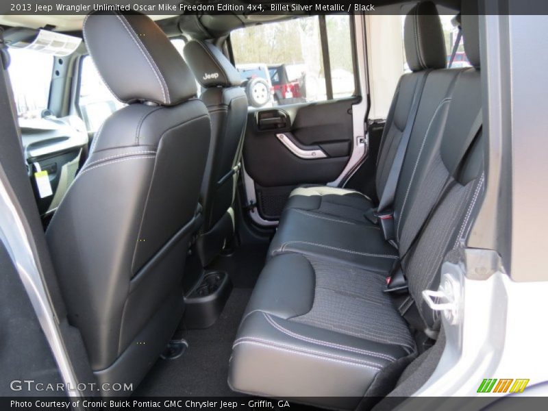 Rear Seat of 2013 Wrangler Unlimited Oscar Mike Freedom Edition 4x4