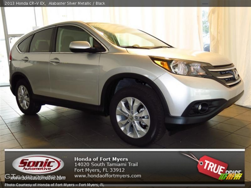 Alabaster Silver Metallic / Black 2013 Honda CR-V EX