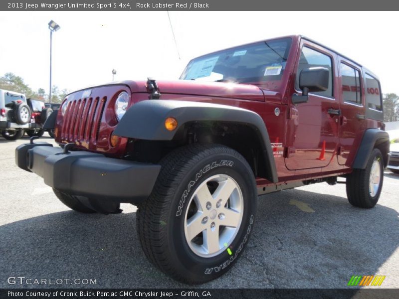 Rock Lobster Red / Black 2013 Jeep Wrangler Unlimited Sport S 4x4