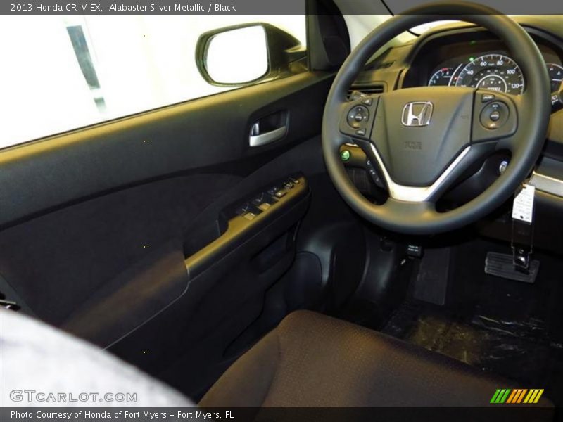 Alabaster Silver Metallic / Black 2013 Honda CR-V EX