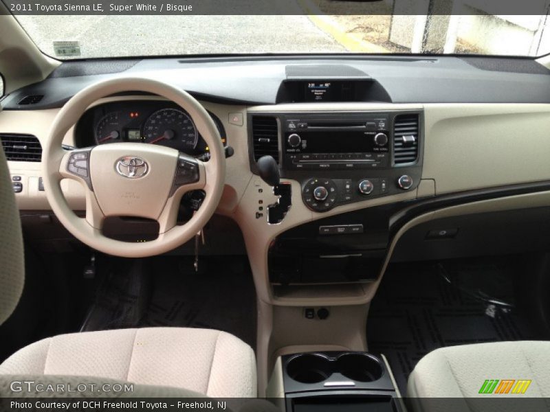 Super White / Bisque 2011 Toyota Sienna LE