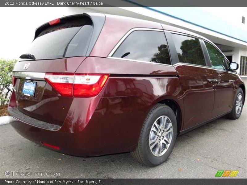 Dark Cherry Pearl / Beige 2013 Honda Odyssey EX-L