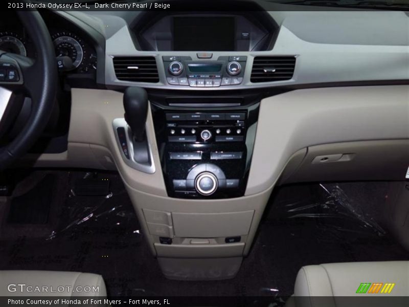 Dark Cherry Pearl / Beige 2013 Honda Odyssey EX-L