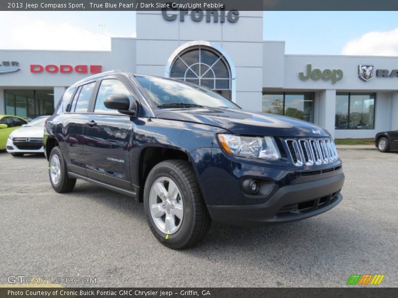 True Blue Pearl / Dark Slate Gray/Light Pebble 2013 Jeep Compass Sport