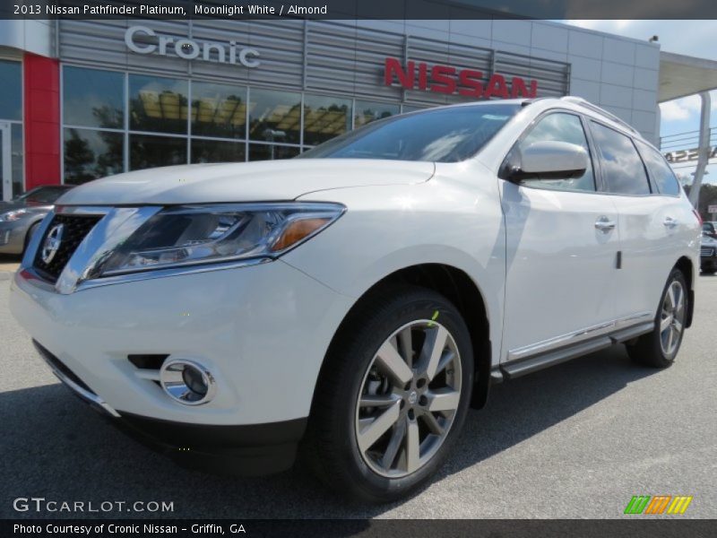 Moonlight White / Almond 2013 Nissan Pathfinder Platinum