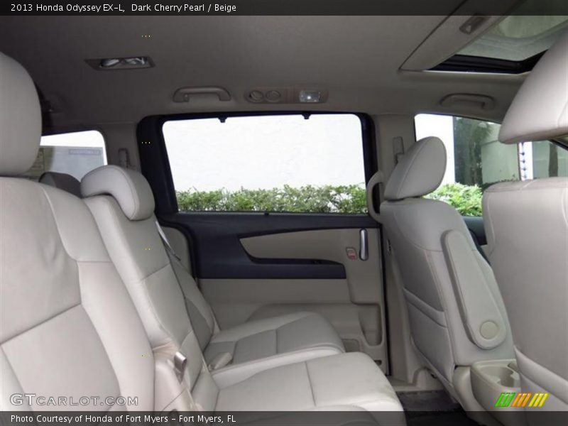 Dark Cherry Pearl / Beige 2013 Honda Odyssey EX-L